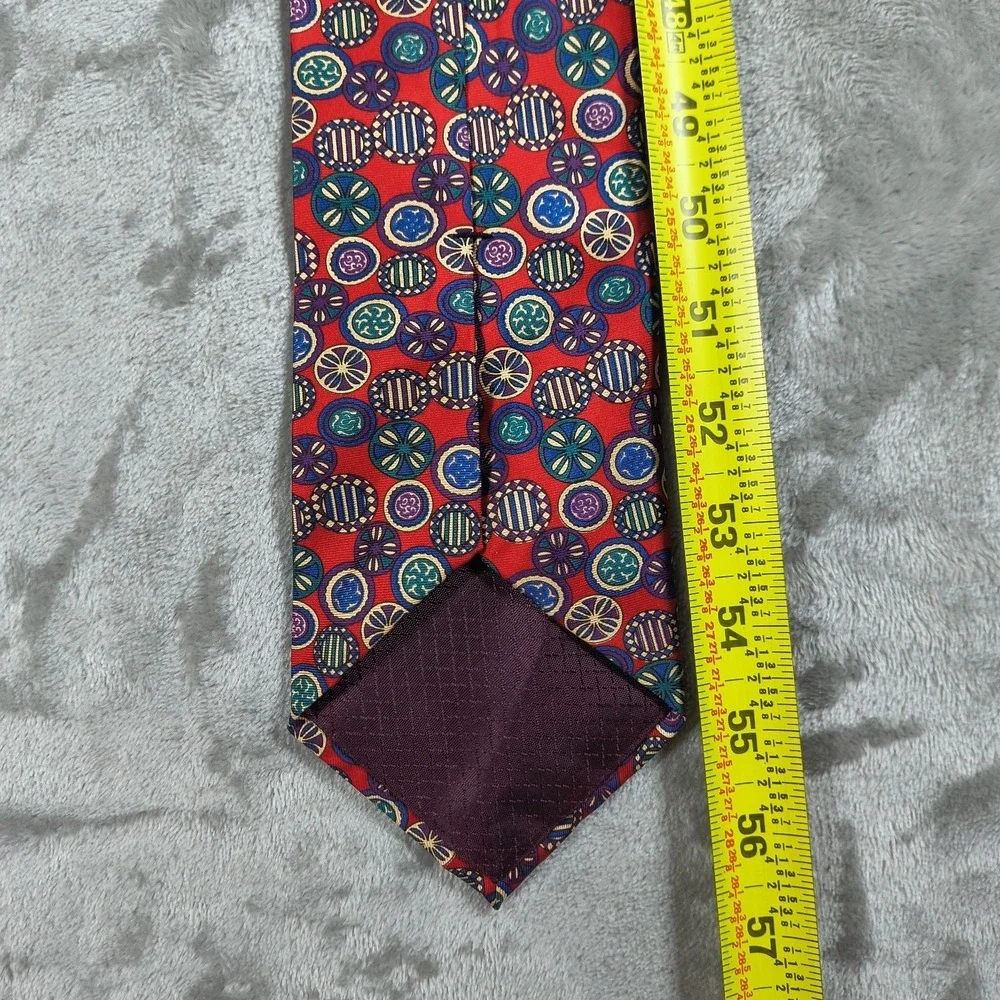 Vintage Christian Dior Monsieur‎ Tie Mens 56.5x3.75 Geometric Abstract Colorful